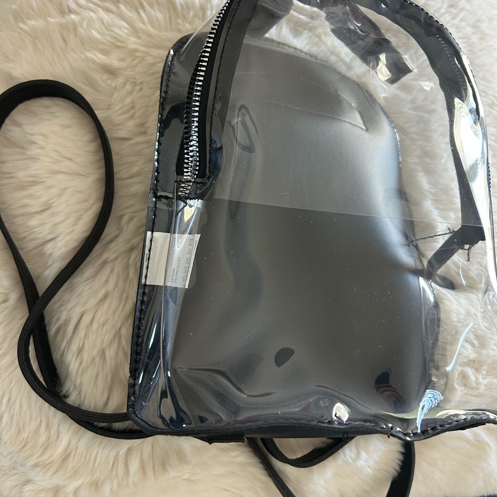 Clear Black Mini Backpack